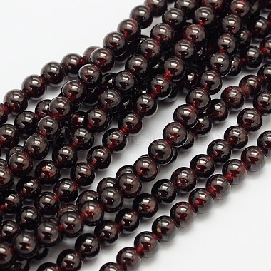 Garnet Round Beads Strands(G-O081-03-4mm)-2