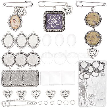 Clear Alloy+Glass Findings Kits