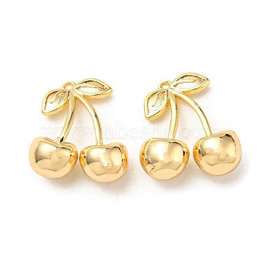 Real 18K Gold Plated Cherry Brass+Cubic Zirconia Pendants
