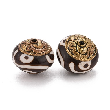 Perles en laiton de style tibétain faites à la main(TIBEB-K032-06A)-2