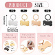 4Pcs 4 Styles Stainless Steel Keychains(KEYC-TA0004-81A)-3