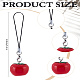 1Pc Tomato Resin Mobile Straps(HJEW-LP0001-72)-2