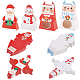 BENECREAT 24Pcs 4 Styles Christmas Folding Gift Boxes(CON-BC0007-09)-1