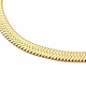Ion Plating(IP) 304 Stainless Steel Herringbone Chain Bracelet for Men Women(BJEW-E058-01C-G)-2