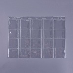 9 Holes 20 Coins Album Pages Sheets Loose Leaf, PVC Pocket Album Sleeves Pages, Clear, 28.4x21cm, Compartment: 4.45x4.3cm, 20 compartment/sheet(AJEW-WH0092-01)
