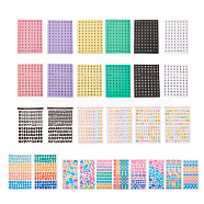 Laser Plastic & Paper Self Adhesive Stickers, Mixed Shapes, Mixed Color, 28sheets/set(DIY-TA0003-40)