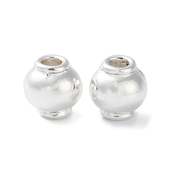 Alloy Beads, Long-Lasting Plated, Lantern, Silver, 8x8mm, Hole: 2.4mm