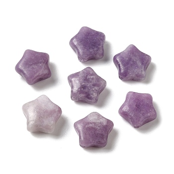 Natural Amethyst Beads, Star, 10~11x10.5~11.5x4.6~5.7mm, Hole: 1.2~1.4mm