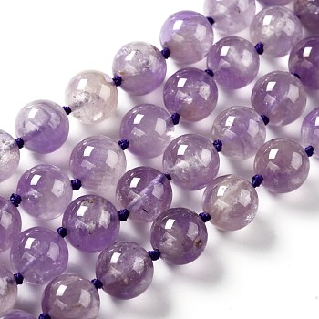 Natural Ametrine Beads Strands, Round, 10mm, Hole: 0.8mm, about 39pcs/strand, 18.31''(46.5cm)