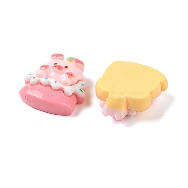 Piggy Food Theme Opaque Resin Imitation Food Decoden Cabochons(RESI-S396-15)-2