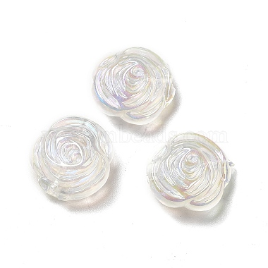 Clear Flower Acrylic Beads