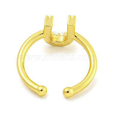 Rack Plating Brass Open Cuff Rings for Women(RJEW-F162-01G-U)-3