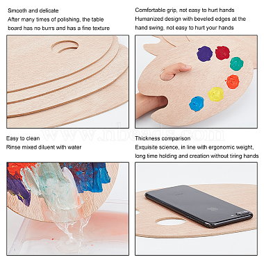 palette de peinture en bois(DIY-PH0026-80)-6