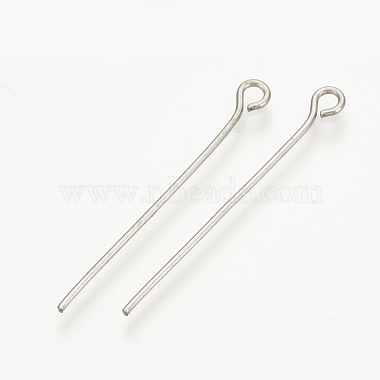 Tarnish Resistant 304 Stainless Steel Eye Pin(STAS-S076-74-20mm)-2