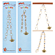 2Pcs 2 Style Bee Charm Knitting Row Counter Chains(HJEW-NB0001-77)-1