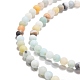 Brins de perles d'amazonite de fleurs naturelles(G-G692-01F-4mm)-2