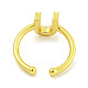 Rack Plating Brass Open Cuff Rings for Women(RJEW-F162-01G-U)-3