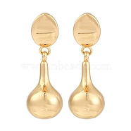 201 Stainless Steel Teardrop Stud Earrings, with 304 Stainless Steel Pin, Golden, 29x10mm(EJEW-I309-20B-G)