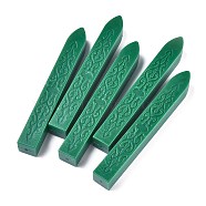 Sealing Wax Sticks, without Wicks, for Wax Seal Stamp, Dark Green, 90x11x11mm(DIY-E033-F17)