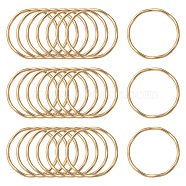 Smooth Surface Alloy Linking Ring, Ring, Matte Gold Color, 28x2.5mm(X-PALLOY-S117-164)