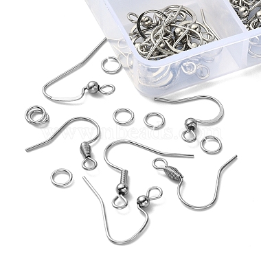 80Pcs 5 Style 304 Stainless Steel Earring Hooks(STAS-YW0001-24)-4