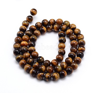 Natural Tiger Eye Beads Strands(G-J303-11-6mm)-2