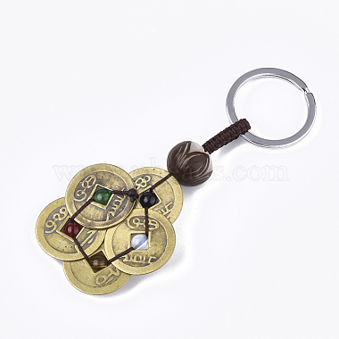 Porte-clés pièces en laiton feng shui(KEYC-T005-02)-2