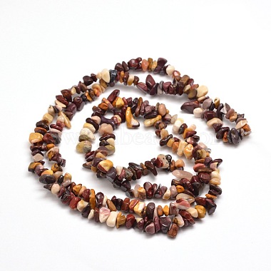Natural Mookaite Chip Bead Strands(G-M205-39)-2