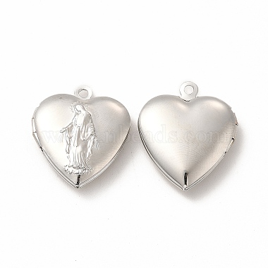Platinum Heart Brass Pendants