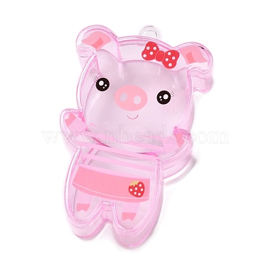 Pink Pig Plastic Beads Containers