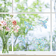 16 Sheets Waterproof PVC Colored Laser Stained Window Film Static Stickers(DIY-WH0314-084)-7