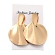 Twist Flat Round Iron Stud Earrings for Girl Women(EJEW-I258-09KCG)-3