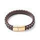 Leather Braided Cord Bracelets(BJEW-E345-15C-G)-1