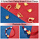 PandaHall Elite 20Pcs 5Style Rack Plating Brass S Hook Clasps(KK-PH0004-18)-7