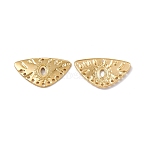 Ion Plating(IP) 304 Stainless Steel Pendants, Triangle Charm, Real 18K Gold Plated, 15.5x27x2mm, Hole: 1.2mm(STAS-B031-30G)