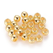 Tibetan Style Spacer Beads, Lead Free and Cadmium Free, Drum, Golden, 6x7mm, Hole: 3.5mm(TIBEB-LFH10389Y-G-LF)