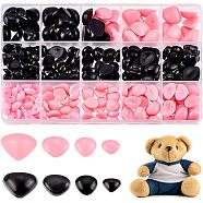 8 Style Plastic Doll Noses, Craft Eyes, for Crafts, Crochet Toy and Stuffed Animals, Mixed Color, 7~13x9~17x4~6mm, 290pcs/box(DOLL-CA0001-02)