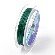 Tiger Tail Beading Wire, 7-Strand Bead Stringing Wire, Nylon Coated Stainless Steel Wire, Sea Green, 24 Gauge, 0.5mm, about 32.8 Feet(10m)/roll(TWIR-R007-0.5mm-12)