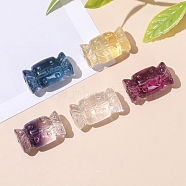 Natural Fluorite Carved Beads, Candy, 20x11x10mm(PW-WG1ACAE-25)