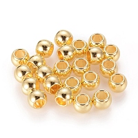 Tibetan Style Spacer Beads, Lead Free and Cadmium Free, Drum, Golden, 6x7mm, Hole: 3.5mm