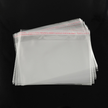 OPP Cellophane Bags, Rectangle, Clear, 20x24cm, Unilateral thickness: 0.035mm, Inner measure: 16x23cm
