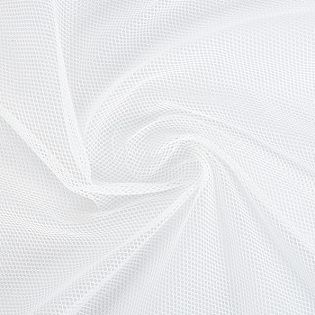 2M Polyester Mesh Fabric, for Dress Costumes Decoration, White, 200x159x0.02cm