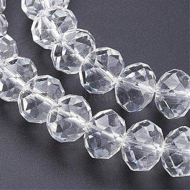 Faceted Rondelle Handmade Glass Beads(GS011-01)-2