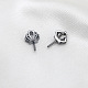 Brass Micro Pave Clear Cubic Zirconia Crown Head Pins(BAPE-PW0002-23A-03)-1