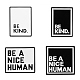 4個 4 スタイル be a nice human & be kind エナメル ピン(JEWB-SZ0001-16)-1