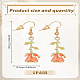 1 Pair Alloy Enamel Dangle Earrings(EJEW-LP0007-108C)-2