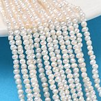 Natural Cultured Freshwater Pearl Beads Strands, Grade 2A++, Potato, Beige, 1.8~2.2mm, Hole: 0.3mm, about 181pcs/strand, 14.45''(36.7cm)(PA-CBAC463-22)