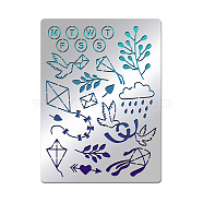 Custom Stainless Steel Cutting Dies Stencils, for DIY Scrapbooking/Photo Album, Decorative Embossing, Matte Stainless Steel Color, Pigeon Pattern, 190x140mm(DIY-WH0289-045)