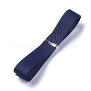 Grosgrain Ribbons, Polyester Ribbons, Blue Series, Midnight Blue, 5/8 inch(16mm), about 1yard/strand(0.9144m/strand)(SRIB-L055-16mm-A370)