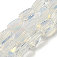 Opalite Beads Strands, Flat Oval, 6~6.5x4~4.5x2.5mm, Hole: 0.6mm, about 64pcs/strand, 15.94''(40.5cm)(G-M420-H18-03)